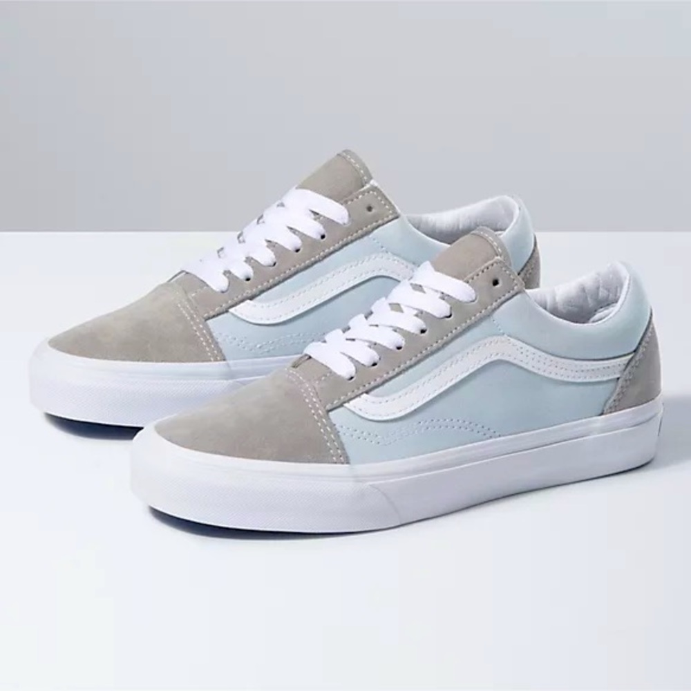 NWT! Vans Old Skool Classic Sport Gray/Light Blue Women’s Size 5